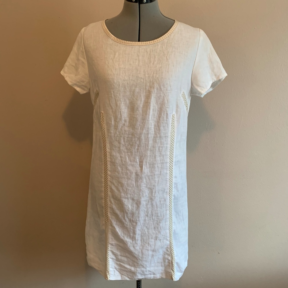 White Linen Dress - Picture 4 of 7